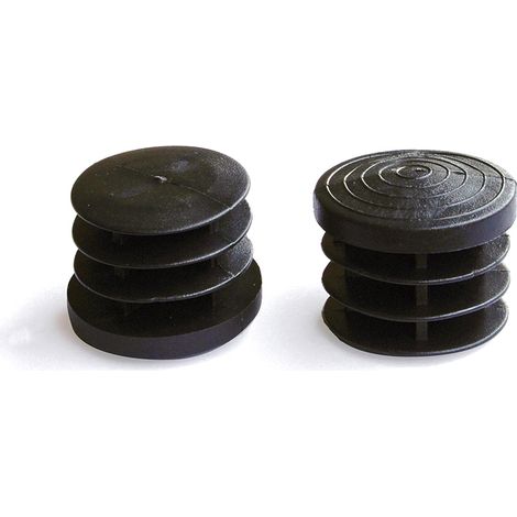 Puntali interni alettati tondi neri Ø 16 mm. 8 pz.