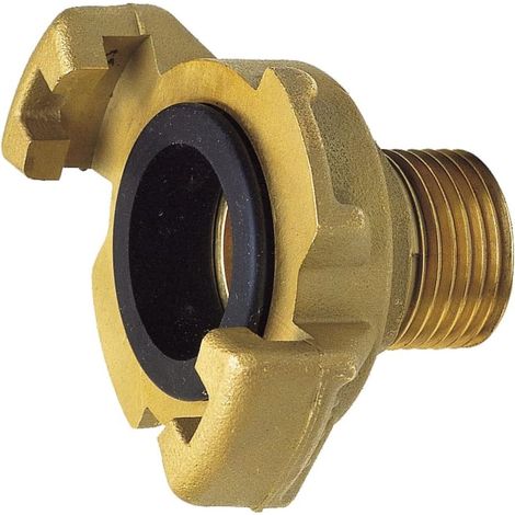 Raccord Express Mâle - 1 Pièce - Laiton Matricé - Connexion Rapide BSP - Pour Arrosage et Eau - 15x21 mm (1/2)