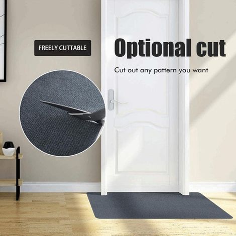 Tapis de protection pour chaise de bureau sur parquet et carrelage, tapis adhésif en PVC pour chaise gaming, imperméable, antidérapant, 180 cm (1/5)