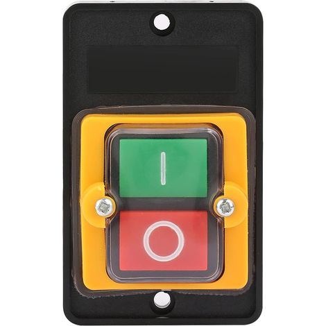 AC220V/380V 10A Drucktaster, wasserdichter Ein/Aus-Drucktaster, verwendet für Textilmaschinen und mechanische Anlagen (1/4)