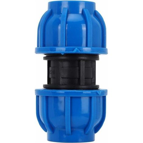 4Pcs PE Connecteur Droit En Plastique 25mm à 25mm Adaptateur De Tuyau D'eau Raccord Droit Raccord De Tuyau D'Eau Tube Raccords