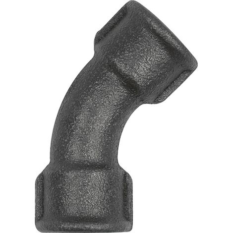 Riegler Bogen 41, 45°, Rp 1 1/4 i., Rp 1 1/4 i., Temperguss schwarz (1/2)