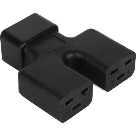 Adaptateur secteur IEC320 C20 vers double IEC320 C19 répartiteur en Y IEC320 C20 mâle vers 2 C19 femelles (1/5)