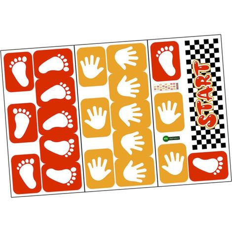 Lot de 3 stickers muraux autocollants à motifs de dessins (1/5)