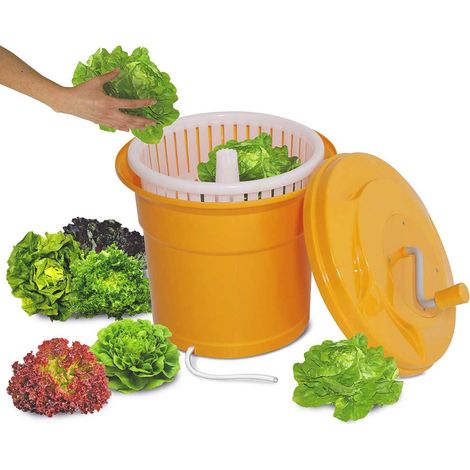 BRB Essoreuse à salade 25 litres, pour 5-6 têtes de salade ØxH 430x520 mm, (1/3)