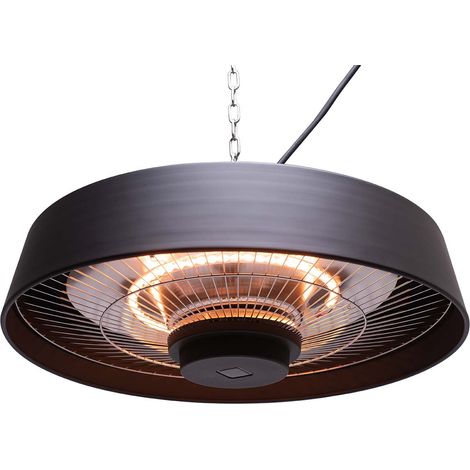 Infrarot Elektroheizkörper 2000W für Innen- und Außenbereich Kekai Top Design Decke 48,5x48,5x21,6 cm mit Fernbedienung