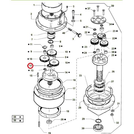 Cuscinetto ORIGINALE ACTIVE trivella modelli t143 - t152 020801