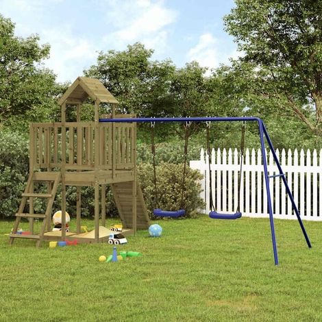 Balançoire enfant : Balançoire d'extérieur d'enfants simple et corde réglable vert jeu extérieur enfant, aire de jeu jardin, balançoire enfant , pour jardin, usage domestique , enfant 3-8 ans (1/5)