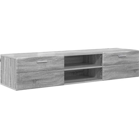 Armario de Madera con cajón Gris Sonoma 150 x 39 x 30 cm vidaXL