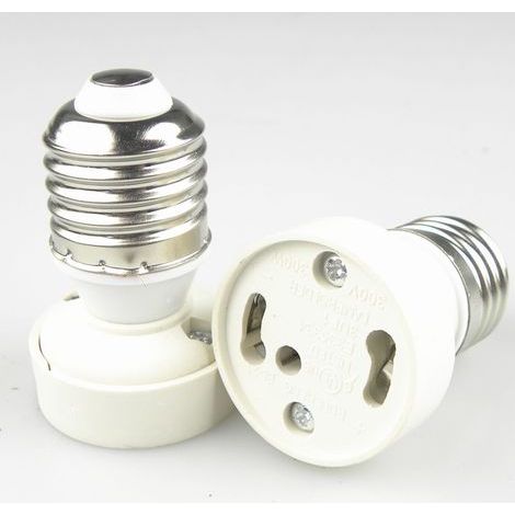 E27/E26 auf GU24 Zweipoladapter, Lampensockel für Alterungstests, CE-flammhemmender Streifen (1/3)