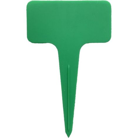 100 etiquetas de plástico para plantas，10 x 6 cm，Marcadores de jardín de plástico en forma de T，Etiquetas para flores，Etiquetas de plástico (1/5)