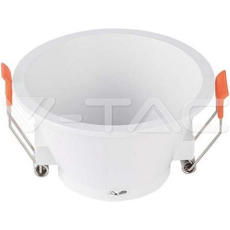 Porta faretto da incasso v-tac rotondo gu10 bianco vt-925 - 6636
