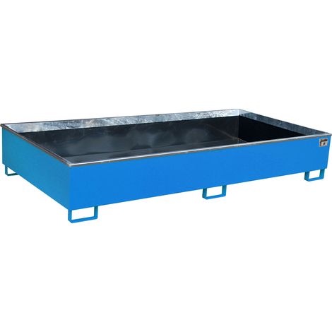 Bauer Regalwanne mit PE-Einsatz RW 2700-3 PE, lackiert, Lichtblau