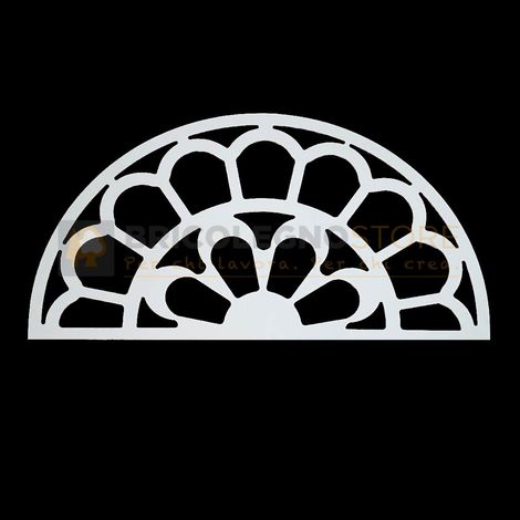 Telai per luminarie del salento in pioppo per luci led da arredo varie sagome dimensione disponibile: sag 124 diametro 590 mm (1/3)