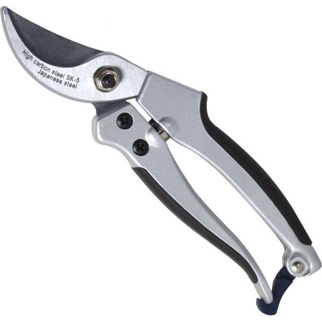 OUTILS PERRIN Sécateur alu lame courbe, ergonomique et léger, coupe franche, taillant de qualité