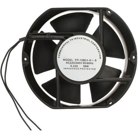 Ventilateur axial AC FP-108EX S1-S AC 220 V 38 W à roulement à billes ovale (1/4)