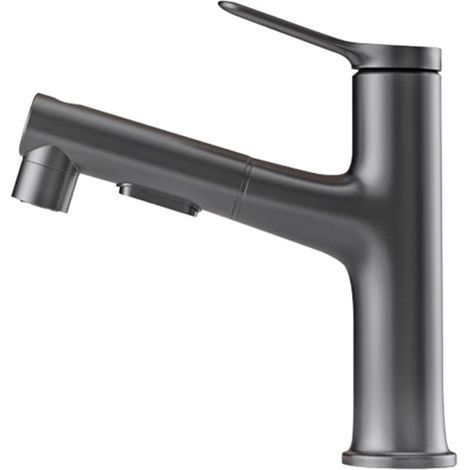 Grifo extraíble para lavabo fabricado íntegramente en cobre, para agua fría y caliente, baño, inodoro, lavabo. (1/5)