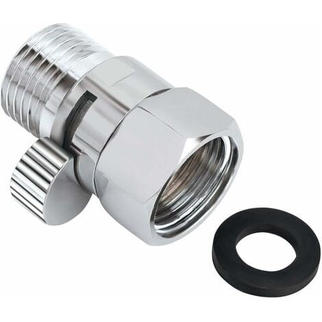 Aiperq Duschkopf Durchflussregler Absperrventil Durchflussstoppventil Messing Wasserhahn Universal Ersatzteil (1/4)