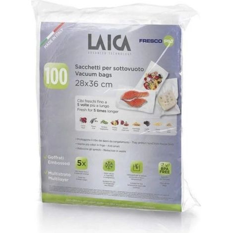 Vakuum-Verpackungsbeutel laica vt3512/ 28 x 36cm/ 100 Beutel