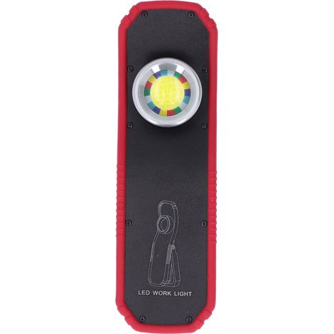 Lampe de chantier LED 60W, 2 modes variateur, crochet suspendu, charge USB, base magnétique, lampe de travail rechargeable pour camping et tente (1/5)