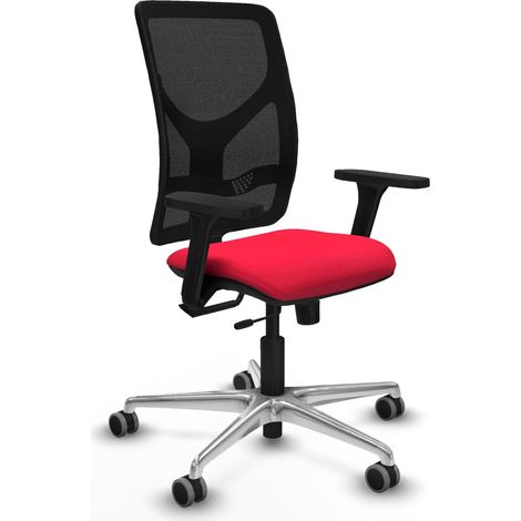 Chaise de bureau piqueras y crespo Motilla noir rouge ergonomique (1/2)