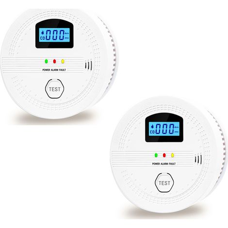 NICOLA Two Combination Smoke and Carbon Monoxide Detectors, Battery Operated, Easy to Install, (French), Battery-Free, 10.7 x 10.7 x 3.8 cm (1/5)