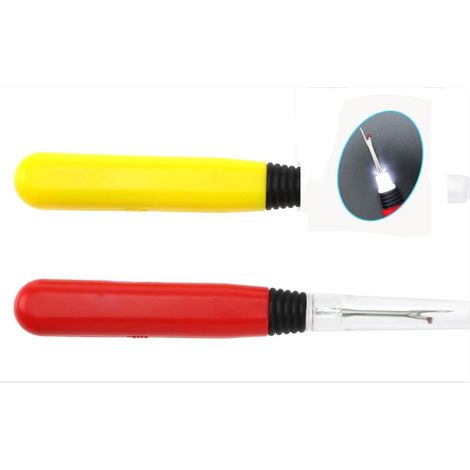 2PC LED Enfile aiguille Éclairé & 1PC LED Découvit Lumineux sans Piles Illuminez Outils de Couture pour la Broderie à la Main DIY Couture (1/5)