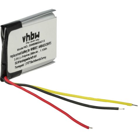 vhbw batteria compatibile con Jabra Engage 75, 65 auricolari cuffie wireless (290mAh, 3,8V, Li-Ion)