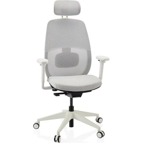 [GEBRAUCHT] B-Ware Hjh Office Bürostuhl Drehstuhl Schreibtischstuhl Netzstoff Armlehnen Grau