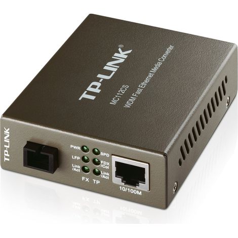 [JAMAIS UTILISE] TP-Link MC112CS - Convertisseur multimédia conçu pour convertir la fibre 100BASE-FX en câble 100Base-TX ou inversement (1/4)