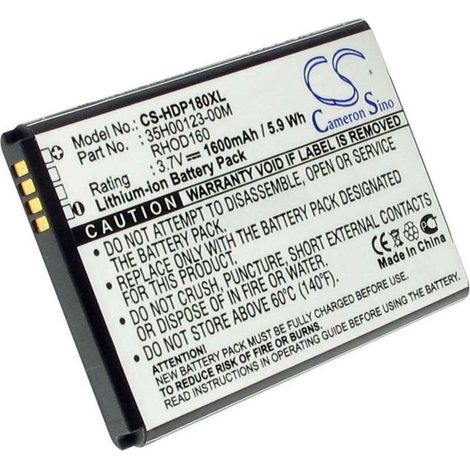 Batteria per HTC BA S390 batteria sostitutiva 1600 mAh