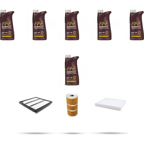 Kit tagliando 3 FILTRI e 6L OLIO compatibile con Nissan X-Trail (T32) 1.7 dCi 110kw Dal 2018 (1/5)
