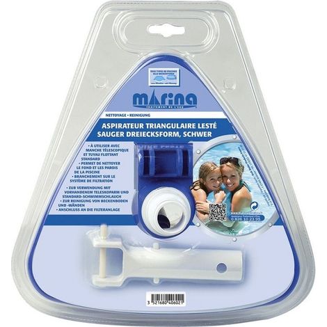 Aspirateur triangulaire lestée Marina pour piscine