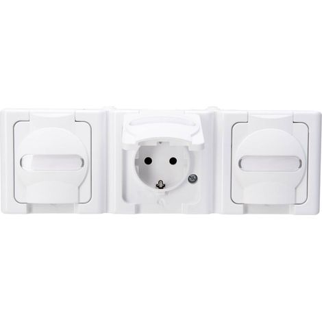 Prise de sécurité BLUE ELECTRIC® triple (1/2)