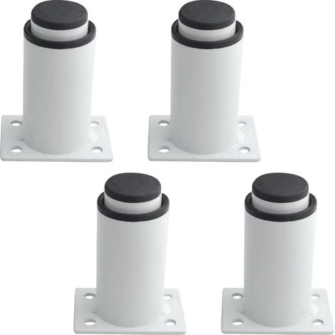 CSPARKV 4 Stück verstellbare Möbelbeine, robuste Metallmöbelbeine für Tisch, Bett, Sofa (80 mm–120 mm, weiß)