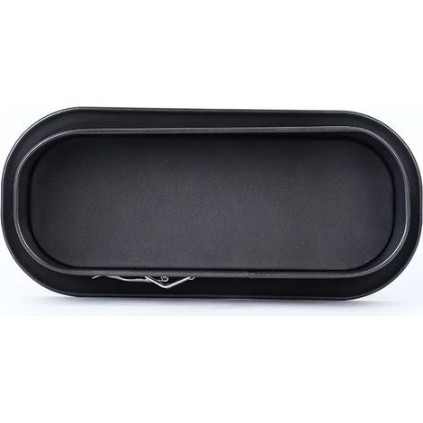 Moule à cake carré antiadhésif à fond lisse, pour gâteau des rois ou génoise, 31,5 x 12,5 x 8,5 cm, anthracite (1/5)