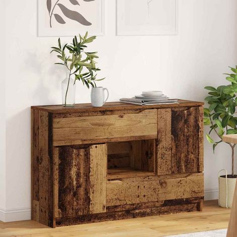 Sideboard mit Schubladen Altholz 100 x 30 x 65,6 Holzwerkstoff