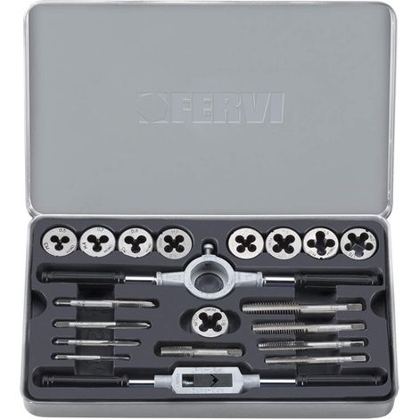 GEWINDESCHNEID SATZ 20 TEILE GEWINDESCHNEIDER GEWINDEBOHRER M3-M12 FERVI M020