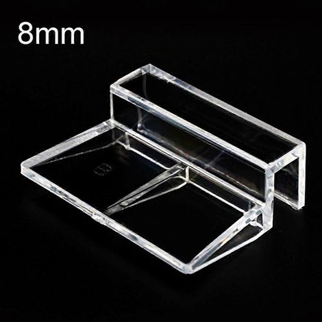 Supports pour couvercle d'aquarium en verre, acrylique transparent, 6 mm d'épaisseur, installation sécurisée sans cadre.-AquaForge (1/5)