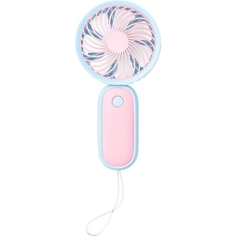 Mini ventilateur suspendu à corde, petit ventilateur électrique portable et silencieux à chargement USB (rouge)-AquaForge