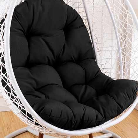 ALLIANDISCoussin de rechange imperméable et capitonné pour chaise, fermetures éclair épaisses, coussins d'assise moelleux en forme d'œuf, coussins de chaise résistants pour hamacs et balancelles d'int (1/4)