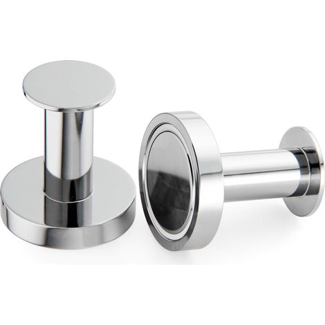 Set of 2 powerful magnetic hooks for hanging coats and bags. (1/5)