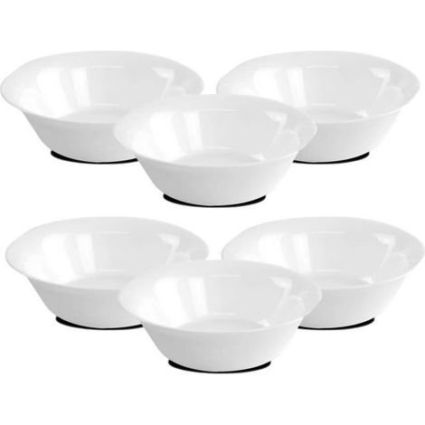 Lot de 12 bol de service, bol à soupe, bol à dessert coloris blanc - Diamètre 17 cm -JUANIO (1/4)