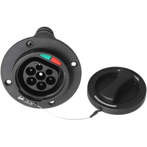 Toma de corriente para vehículos eléctricos de 16 A monofásica IEC 62196-2 IP54, adaptador de cargador trifásico de 480 V. (1/5)