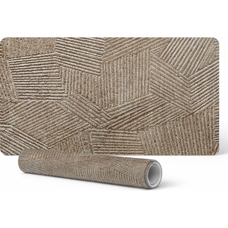 Alfombrilla de escritorio antideslizante con estampado de l铆neas geom茅tricas, 90x45 cm.