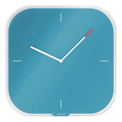 Leitz Cosy Reloj de Pared Azul Diseño Minimalista (1/5)
