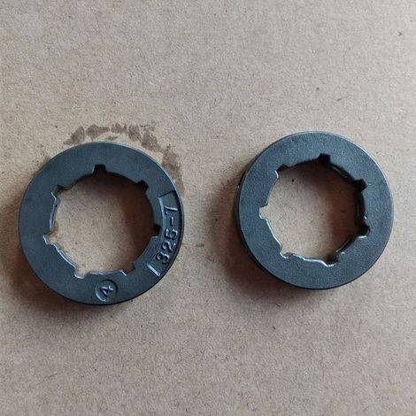 RIM GBJ7S7 OREGON 11892 (.325-7 klein) Kettenrad, Kupplungskettenrad, .325 Teilung, 7 Zähne, kleiner Wellendurchmesser, geeignet für Kettensägen. (1/2)