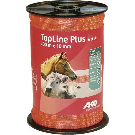 Isolatore nastro largo 200 m 10 mm arancione AKO 449566
