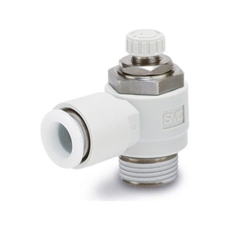 Raccord silencieux et réducteur d'échappement SMC AS2, R 1/4, 8mm ( Prix pour 1 )