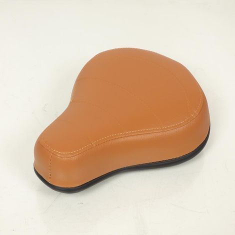 Selle pilote caramel sans ressort pour mobylette MBK 51 Ø22mm (1/5)